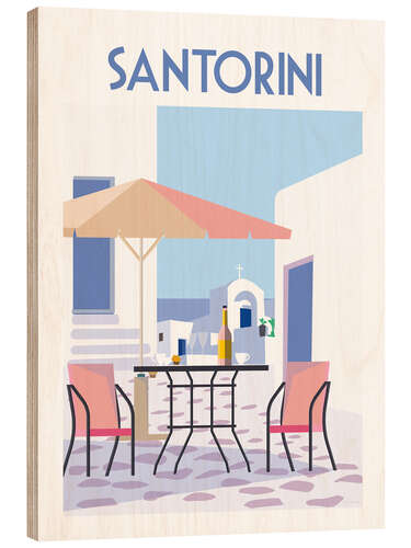 Puutaulu Santorini II
