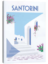 Leinwandbild Santorini I - Omar Escalante