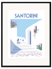 Framed art print Santorini I