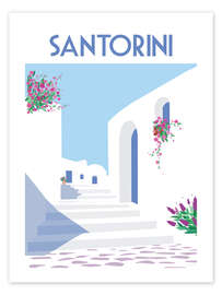 Póster Santorini I