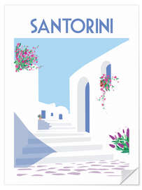 Wall sticker Santorini I