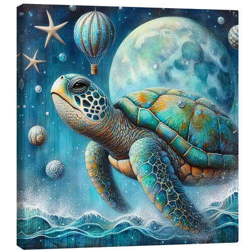 Canvas print Magical Sea Turtle I