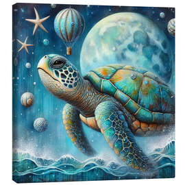 Canvas print Magical Sea Turtle I