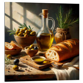 Galleriprint Oil and bread still life