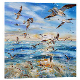 Obraz na szkle akrylowym Gulls - Diana Malivani