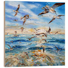 Cuadro de madera Gulls - Diana Malivani