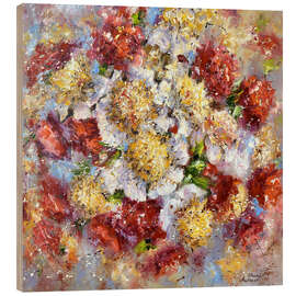 Holzbild Wenn die Blumen singen... - Diana Malivani