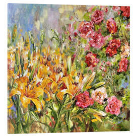 Acrylic print Yellow Lilies - Diana Malivani
