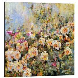 Aluminium print Tea Roses - Diana Malivani