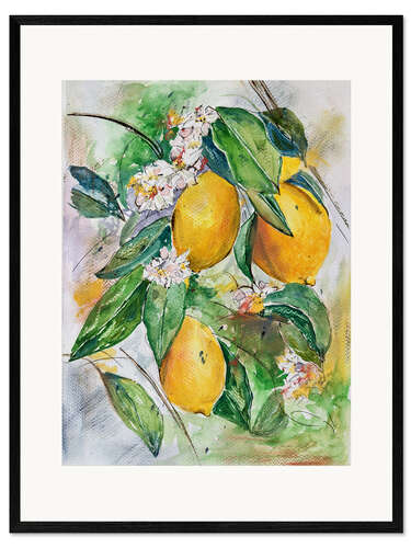 Impression artistique encadrée Lemons