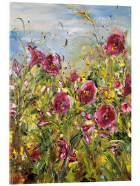 Acrylic print Pink Bluebells - Diana Malivani