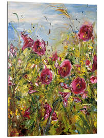 Tableau en aluminium Pink Bluebells - Diana Malivani