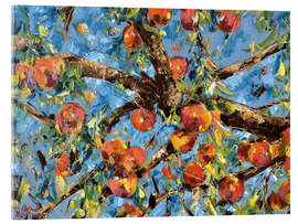 Tableau en verre acrylique Peach Tree - Diana Malivani