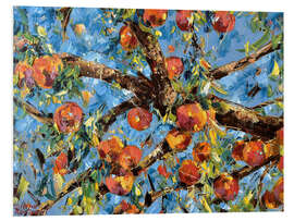 Hartschaumbild Pfirsichbaum - Diana Malivani