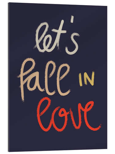 Gallery print Let's fall in love