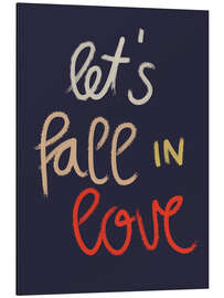 Magnettafel Let's fall in love