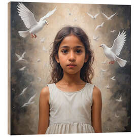 Quadro de madeira Peace III - Ben Heine
