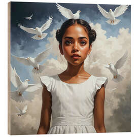 Quadro de madeira Peace II - Ben Heine