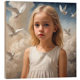 Quadro de madeira Peace I - Ben Heine