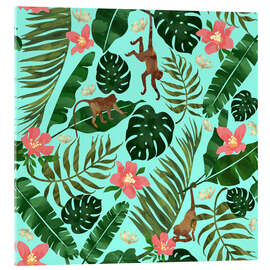 Acrylic print Tropical Garden Mint