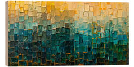 Tableau en bois Abstract Mosaic