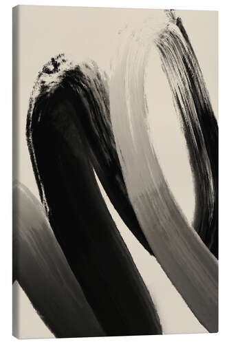 Leinwandbild Black Strokes No 23
