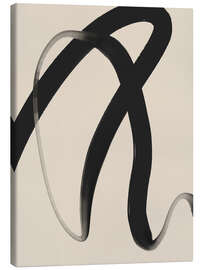 Canvas print Black Strokes No 25