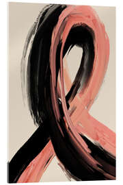 Quadro em acrílico Black And Peach No 1