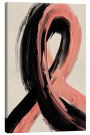 Canvas print Black And Peach No 1