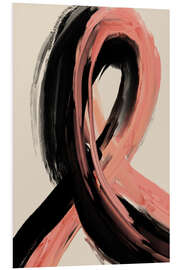 PVC-taulu Black And Peach No 1