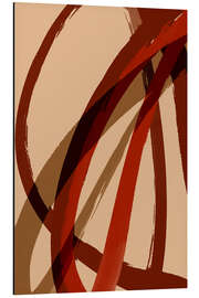 Magnettafel Red Strokes No 1