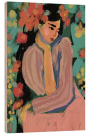 Obraz na drewnie Sora In Flower Garden - treechild