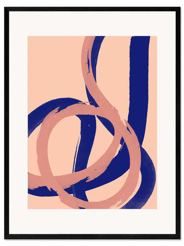 Impresión de arte enmarcada Colour Strokes No 18