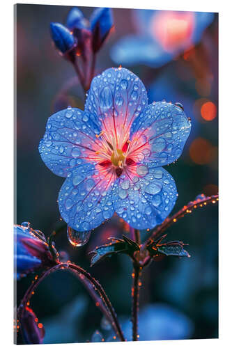 Akryylilasitaulu Blue flower