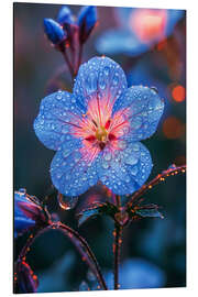 Magnettafel Blaue Blüte