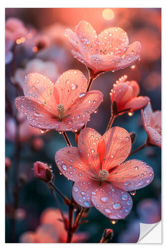 Sticker mural Pink blossoms