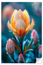 Selvklebende plakat Yellow flower