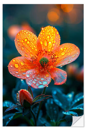 Selvklebende plakat Orange blossom