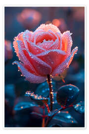 Poster Dew-wet rose II