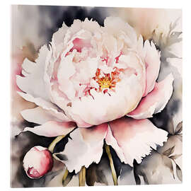 Tableau en verre acrylique Peony - Ohkimiko