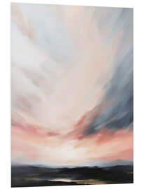 Hartschaumbild Sonnenaufgang abstrakt