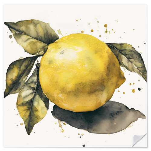 Naklejka na ścianę Lemon Closeup