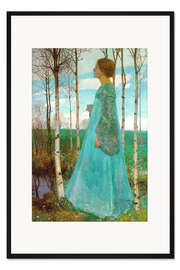 Gerahmter Kunstdruck Frühling - Heinrich Vogeler