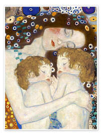 Poster Mutter und Zwillinge V - Gustav Klimt