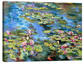 Canvas print Blooming Water Lilies - Diana Malivani