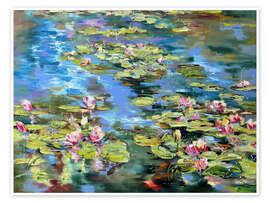 Tableau Blooming Water Lilies - Diana Malivani