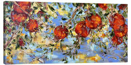 Stampa su tela Pomegranates - Diana Malivani