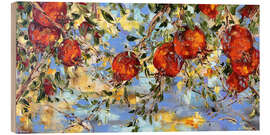 Cuadro de madera Pomegranates - Diana Malivani