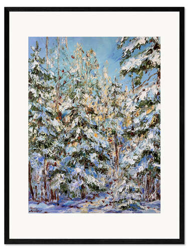 Plakat artystyczny premium w ramie Snowbirds