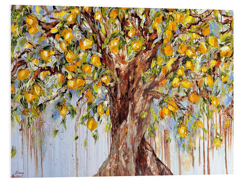 Foam board print Lemon Trees